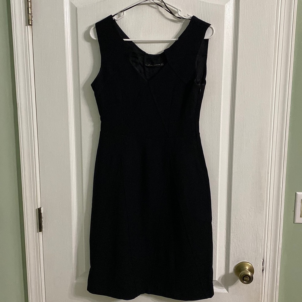 Zara Woman black sleeveless dress size Med. Much cuter in person,sophisticated